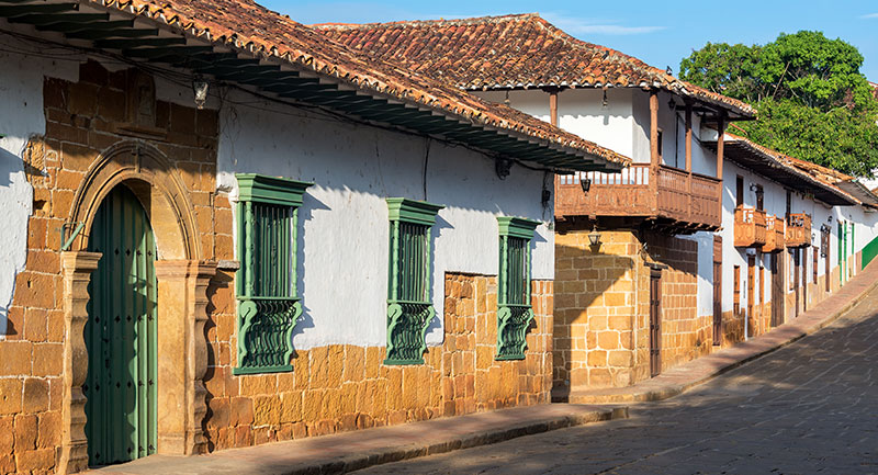 Casas coloniales en Barichara Santander - Shutterstock