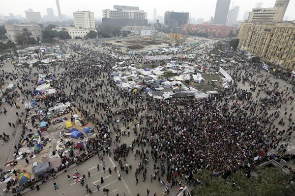 Manifestaciones en Egipto. Foto: EFE