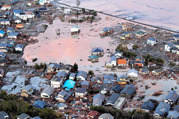 Terremoto y tsunami en Japón. Foto: EFE