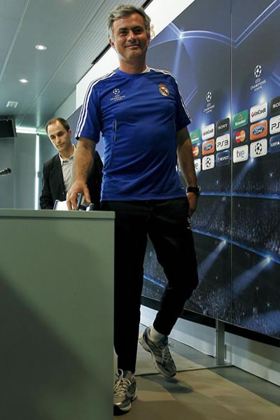 José Mourinho, previo al juego de Champions entre Real Madrid y Tottenham. Foto: EFE