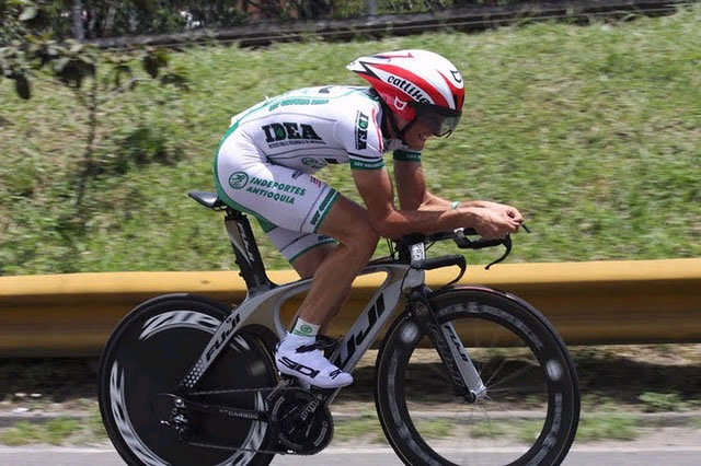 Oscar Sevilla, reciente gaandor de la Vuelta a Antioquia. Foto: EFE