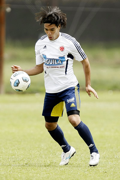 Falcao García en entreno con la Selección Colombia. Foto: EFE