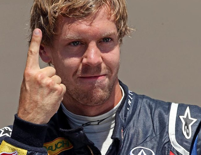 Sebastian Vettel a logrado 7 poles de las 8 disputadas en este 2011. Foto: EFE