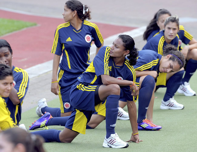 Selección Colombia de fútbol femenino en Alemania. Foto: EFE