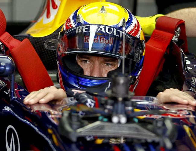 Mark Webber ganó la  'pole' en el GP de Silverstone. Foto: EFE