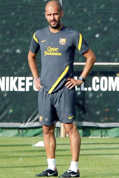 Joseph Guardiola comenzó entrenamientos con el Barcelona. Foto: EFE