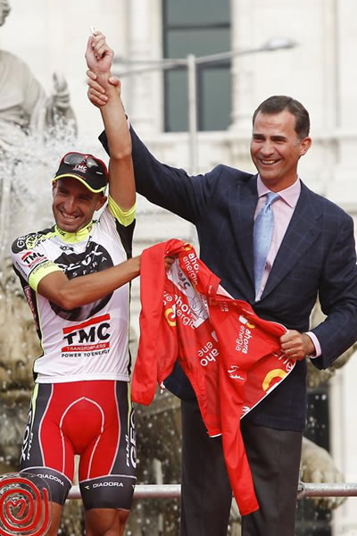 Juan José Cobo ganador de la Vuelta a España. Foto: EFE