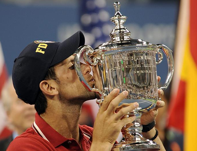Novak Djokovic, campeón del Abierto de los Estados Unidos 2011. Foto: EFE