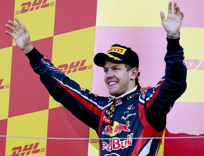 A sus 24 años, Sebastian Vettel es el bicampeón más joven de la historia en la F1. Foto: EFE