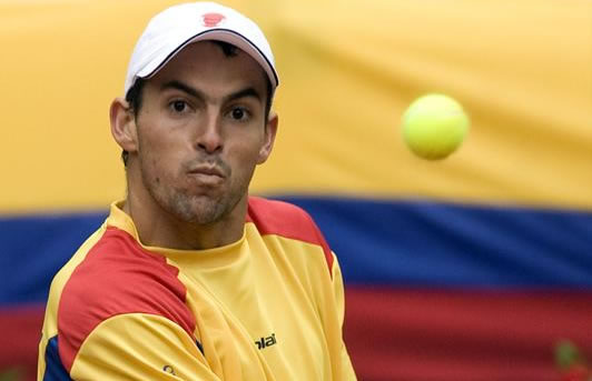 Santiago Giraldo, raqueta número uno de Colombia. Foto: EFE