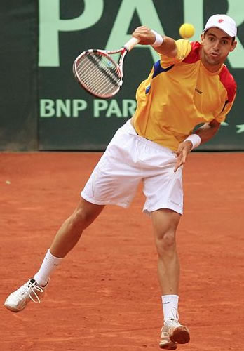 Santiago Giraldo, raqueta número uno de Colombia en Copa Davis. Foto: EFE