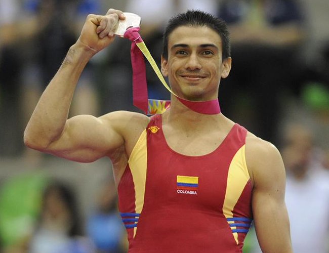 Jorge Hugo Giraldo, doble medallista de plata en los Juegos Panamericanos. Foto: EFE