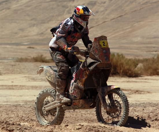 El piloto francés Cyril Despres compite en el rally Dakar. Foto: EFE