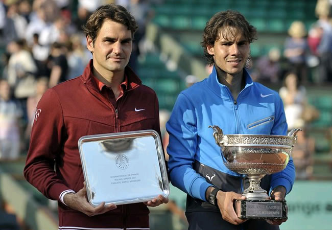 oger Federer y Rafael Nadal. Foto: EFE