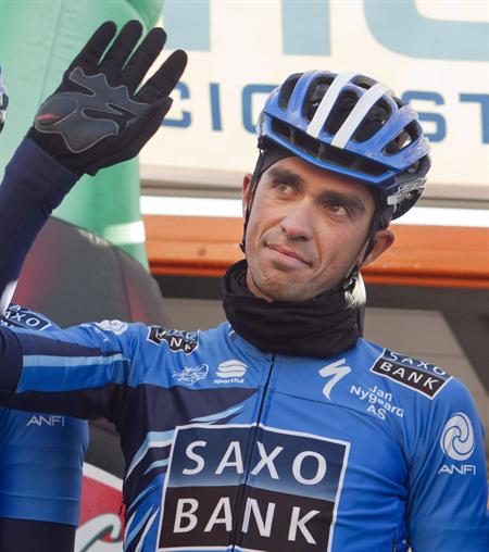 Alberto Contador, ciclista del Saxo Bank, sancionado por el TAS dos años por consumo de clembuterol. Foto: EFE