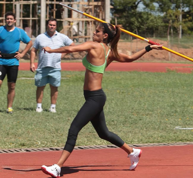 Leryn Franco, atleta paraguaya clasificada a los Juegos Olímpicos. Foto: EFE