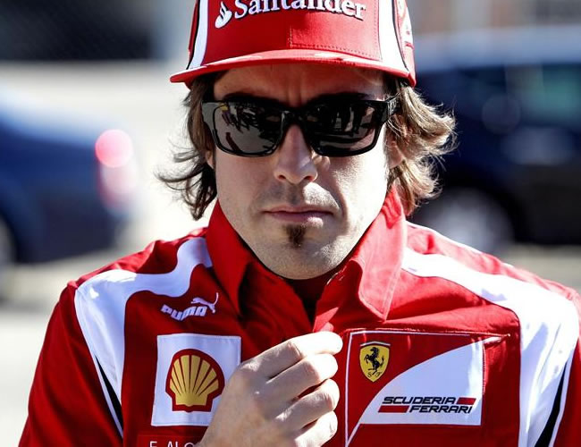 Fernado Alonso estará en sus primera pruebas con la Ferrari en Cataluña. Foto: EFE