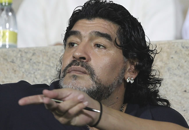 Diego Maradona, DT del Al Wasl. Foto: EFE