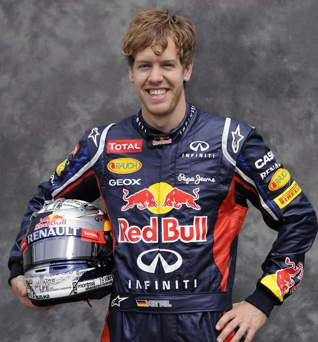 Piloto alemán Sebastian Vettel de Red Bull. Foto: EFE