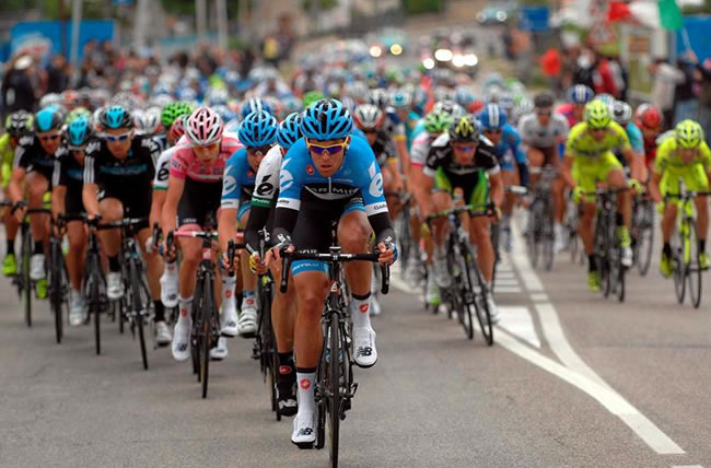 Rigoberto Urán es el mejor colombiano en la general del Giro de Italia. Foto: EFE