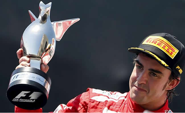 Fernando Alonso, ganador del Gran Premio de Europa. Foto: EFE