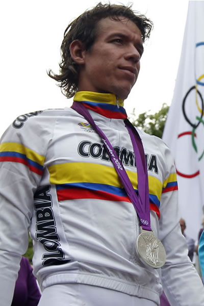 Rigoberto Urán dedicó su medalla de plata al país. Foto: EFE