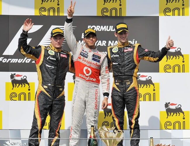 Lewis Hamilton ganó el Gran Premio de Hungría. Foto: EFE
