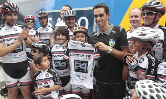 El ciclista del Saxobank Alberto Contador. Foto: EFE