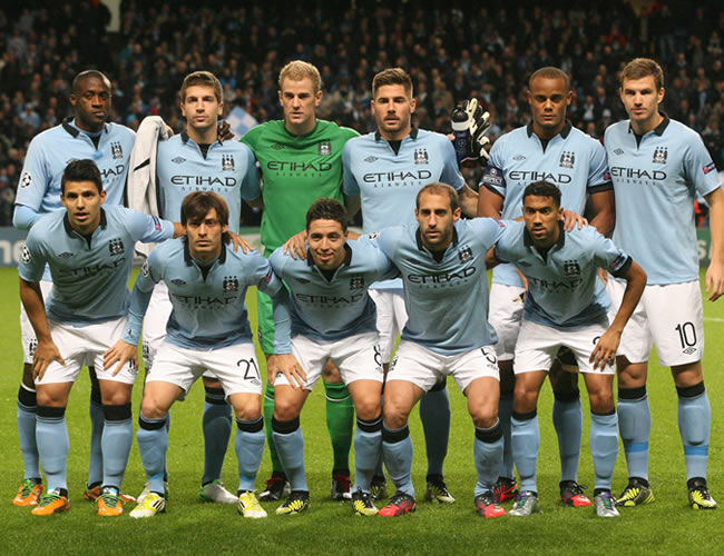 Foto de equipo del Manchester City. Foto: EFE