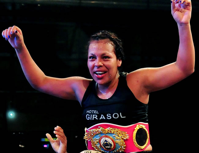 La boxeadora colombiana Enis Pacheco. Foto: EFE