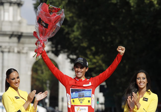El ciclista español Alberto Contador, campeón actual de la Vuelta a España. Foto: EFE