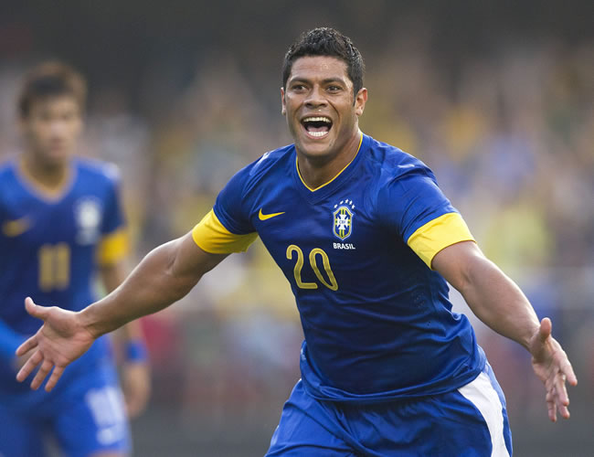 El delantero de Brasil, Hulk. Foto: EFE