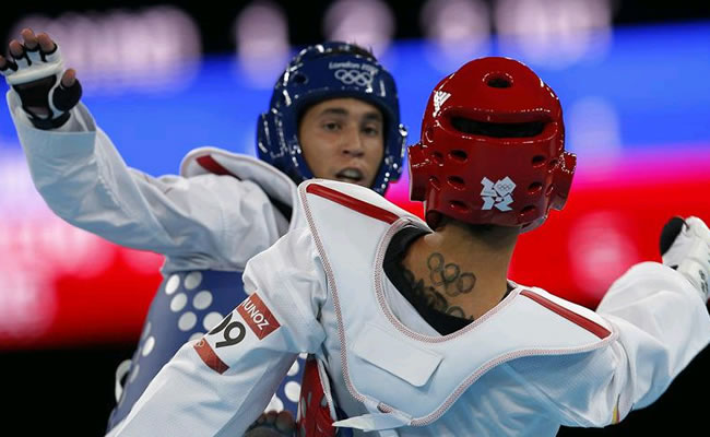 Competencia de taekwondo en los Juegos Olímpicos de Londres 2012. Foto: EFE