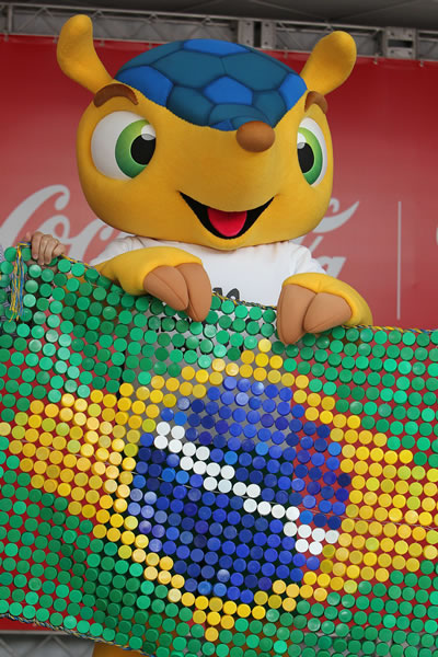 La mascota del Mundial 2014 fue presentada en septiembre. Foto: EFE
