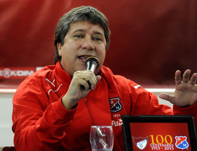 El técnico del Independiente Medellín, Hernán Darío Gómez. Foto: EFE