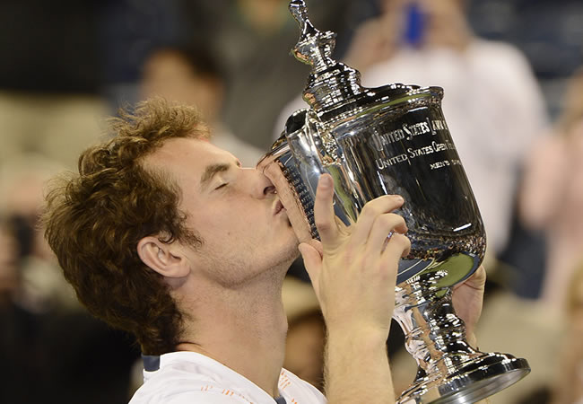El tenista británico Andy Murray, campeón del US Open 2012. Foto: EFE