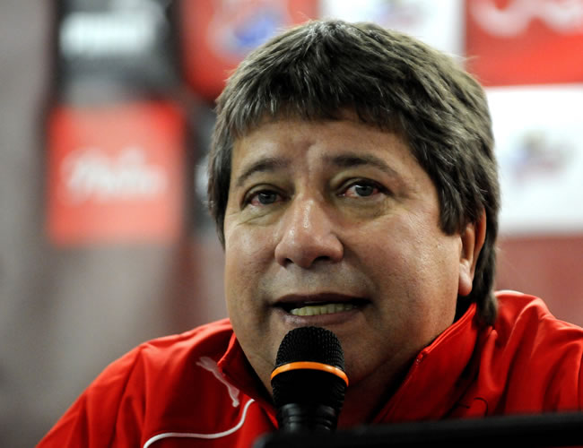 El director técnico del Independiente Medellín, Hernán Darío Gómez. Foto: EFE