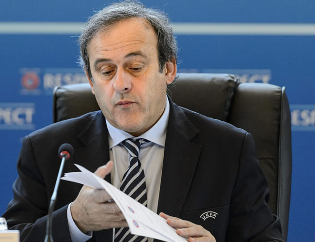 Michel Platini, presidente de la UEFA. Foto: EFE