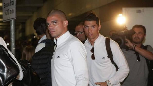 Pepe y Cristiano Ronaldo. Foto: EFE