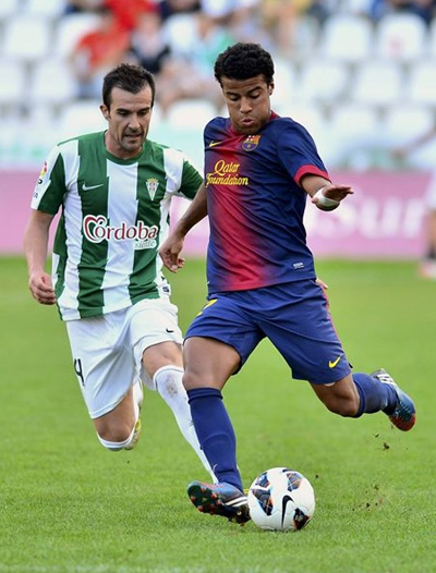 En la imágen, el centrocampista brasileño Rafael Alcántara, jugador del Barcelona. Foto: EFE