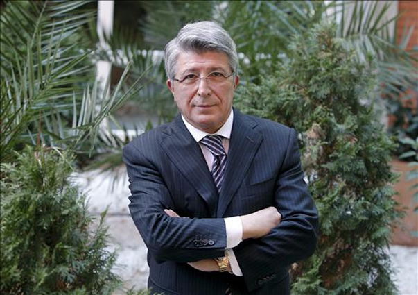 El presidente del Atlético de Madrid, Enrique Cerezo. Foto: EFE