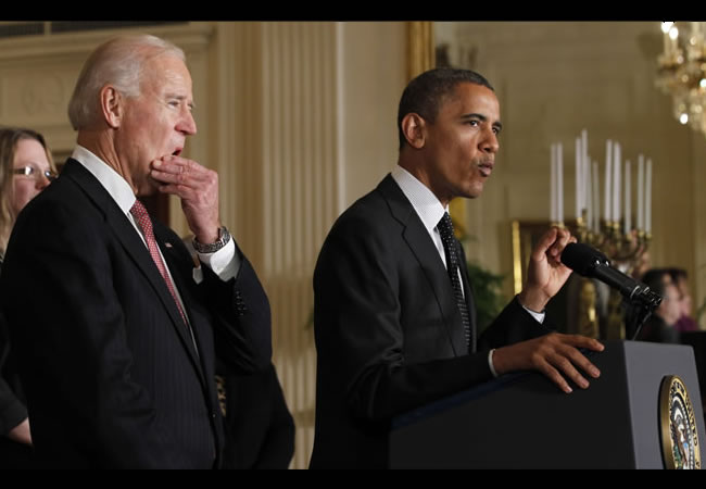 El presidente de Estados Unidos, Barack Obama, y el vicepresidente Joe Bidden. Foto: EFE