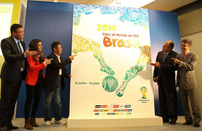Presentación del cartel oficial de Brasil 2014. Foto: EFE