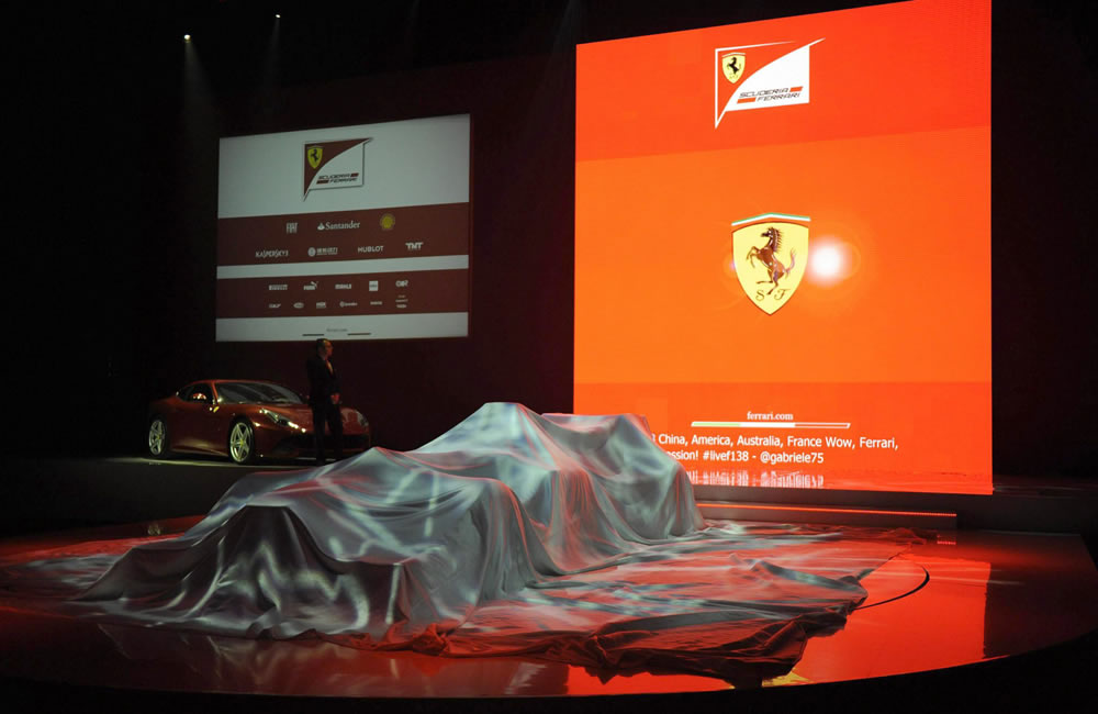 Presentación de Ferrari F138. Foto: EFE