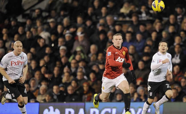 El jugador del Manchester United Wayne Rooney, protagonista de su equipo ante el Fulham. Foto: EFE
