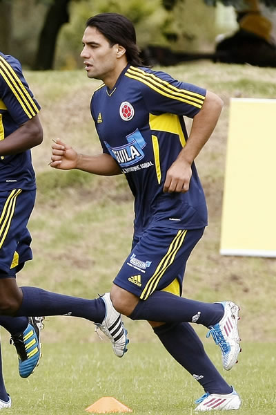 Radamel Falcao García con la selección colombiana. Foto: EFE