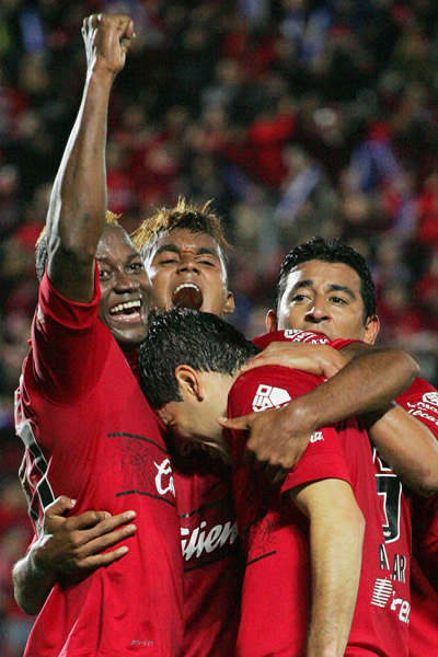 Celebración de los jugadores de 'Xolos' de Tijuana. Foto: EFE