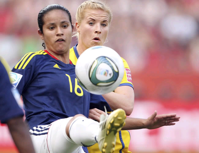 La jugadora de la Selección Colombia, Lady Andrade. Foto: EFE