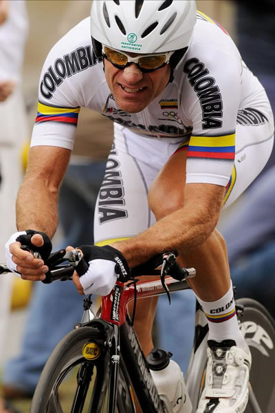 El exciclista colombiano Santiago Botero. Foto: EFE