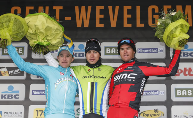 Peter Sagan se desquita con un brillante triunfo en la Gante- Wevelgem. Foto: EFE